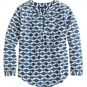 J Crew Tile indigo shirt
